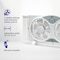 Proaira 9-inch Reversible Twin Window Fan, 3 Speed Control Extendable 23-1/2-inch to 37-inch w/Remote WNFR9W - alternate 2